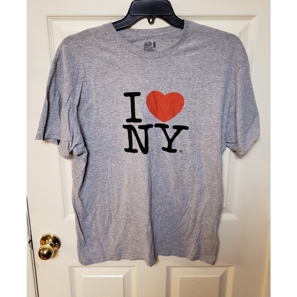 Fruit of the Loom Tops - XL I ❤ New York Gray T-Shirt